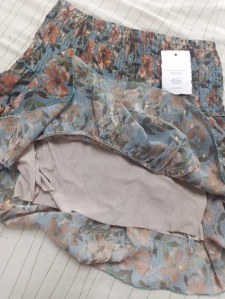 Falda Luz volantes floral
