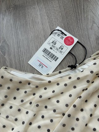 Body Lefties Beige Lunares Fruncido Talla XS