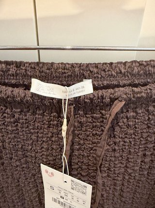 Falda larga Zara marrón talla S