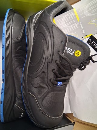 Zapatos de trabajo FORLI negros y azules