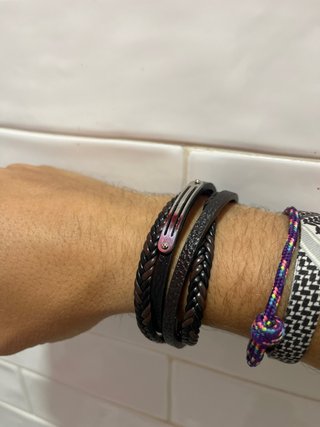 Pulsera trenzada multicapa