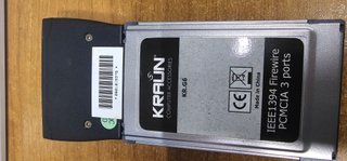 Scheda PCMCIA Firewire 3 porte Kraun