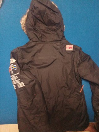 Abrigo Geographical Norway Negro