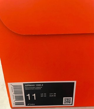 Nike Air Max 1000.2 Black Hyper Crimson Talla 45