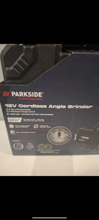 Amoladora Parkside 12V Performance 76mm