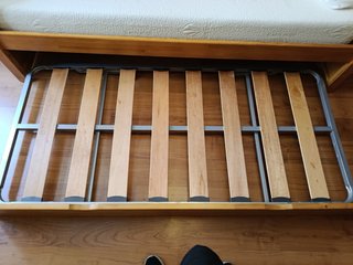 Cama nido de madera con colchón y somier