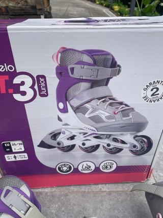 Patines Oxelo Fit 3 Junior + Protectores
