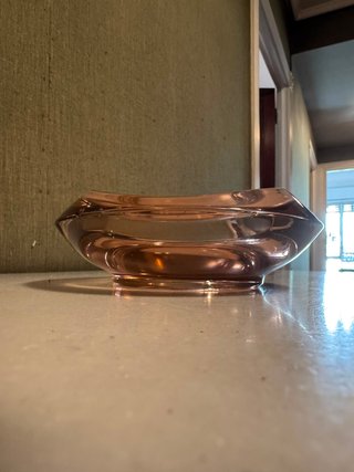 Cenicero/Vaciabolsillos Estilo Cristal Murano Rosa