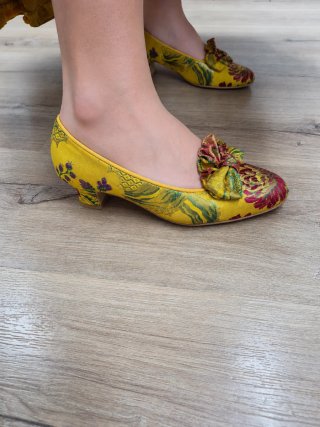 Vestido de fallera amarillo