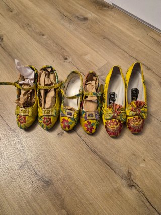 Vestido de fallera amarillo