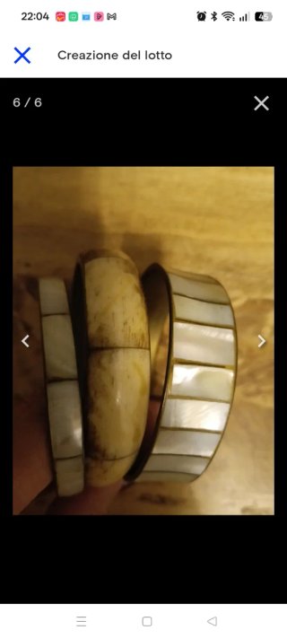 Bracciali etnici osso e madreperla