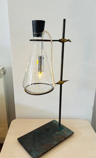 Lámpara Decoración Industrial Vidrio Metal
