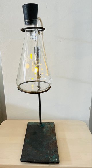 Lámpara Decoración Industrial Vidrio Metal