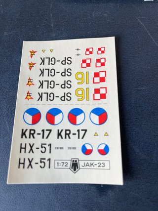 Plastikový Model KP JAK-23 1/72