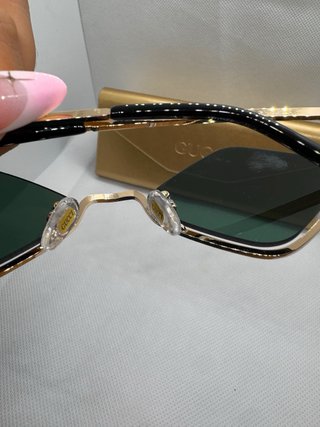 Gafas de Sol Gucci Diamante Doradas Verdes