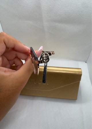 Gafas de Sol Gucci Diamante Doradas Verdes