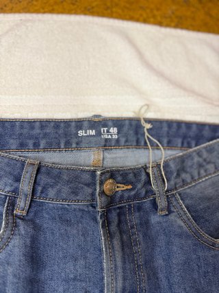 Vaqueros Slim Fit Azul Hombre Talla 48