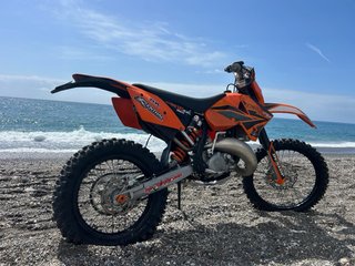 KTM EXC 125 Naranja/Blanca Enduro/Motocross