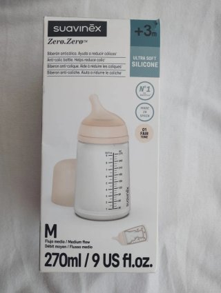 BIBERÓN SUAVINEX ZERO.ZERO ROSA 270ML