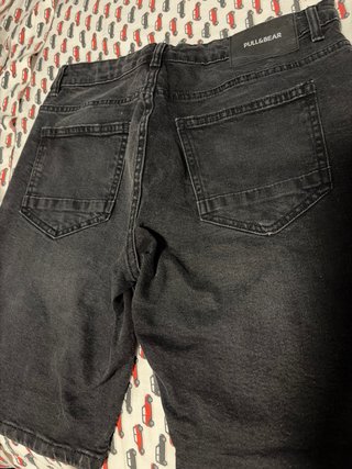 Pantalón corto Pull&Bear Slim Negro Talla M