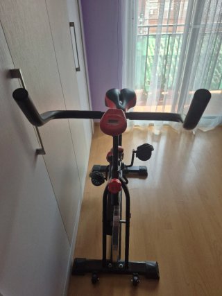 Bicicleta Spinning Fit-Force Negra/Roja