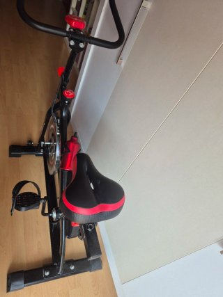 Bicicleta Spinning Fit-Force Negra/Roja