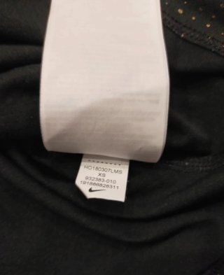 Canotta Nike donna nera e oro taglia XS