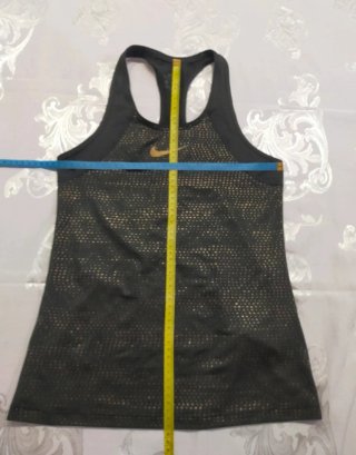 Canotta Nike donna nera e oro taglia XS