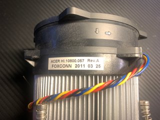 Disipador para CPU de aluminio con ventilador