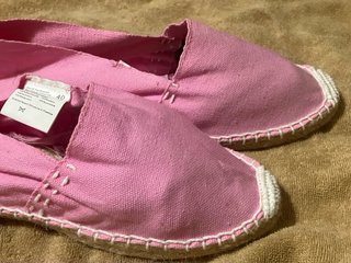 Alpargatas rosa lona talla 40 nuevas