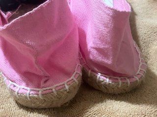 Alpargatas rosa lona talla 40 nuevas