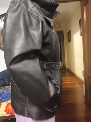 Chaqueta de piel italiana auténtica