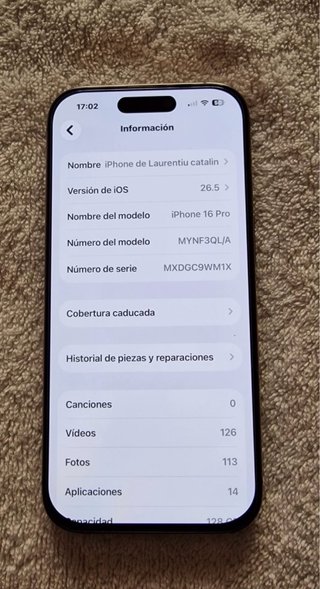 iPhone 16 Pro Dorado