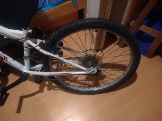Bicicleta Orbea Blanca MTB.