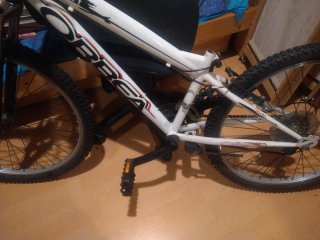 Bicicleta Orbea Blanca MTB.