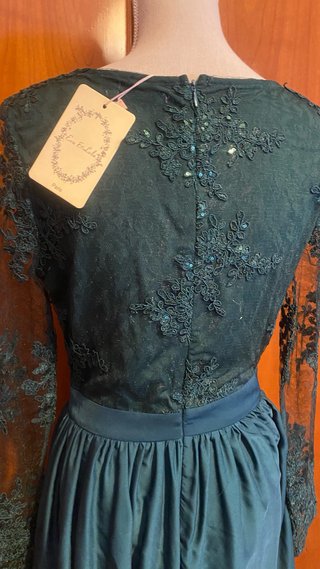 Vestido de fiesta verde/petróleo talla M