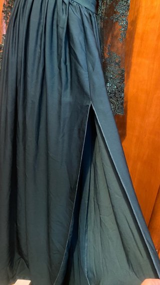 Vestido de fiesta verde/petróleo talla M
