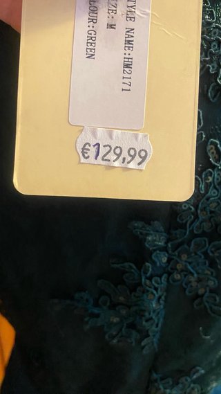 Vestido de fiesta verde/petróleo talla M