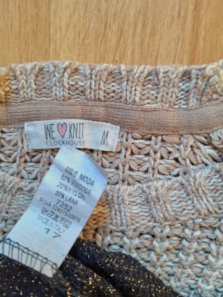 Conjunto Pantalón y Suéter Talla M beige