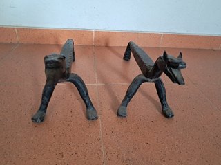 Set Accesorios Chimenea Vintage de Hierro Forjado