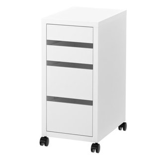Cajonera blanca con ruedas
