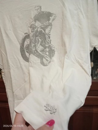 T-shirt stampa moto mezze maniche