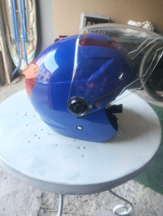 Casco Jet Azul DAVID