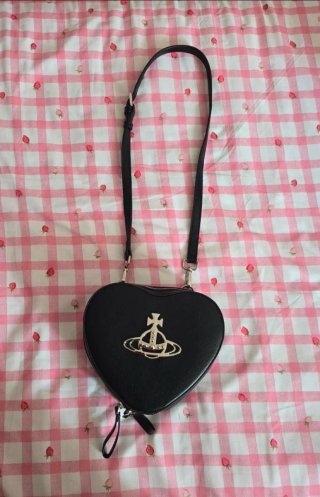 Bolso Corazón Negro 2 en 1