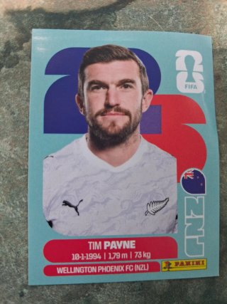 Cromo Tim Payne Wellington Phoenix FC Mundial 2026