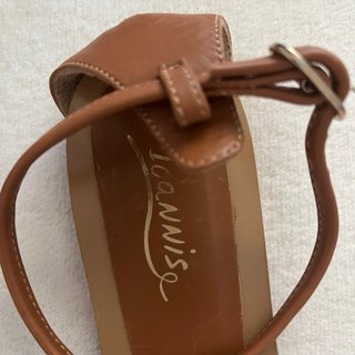Sandalias Piel Joya Marrón