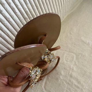 Sandalias Piel Joya Marrón
