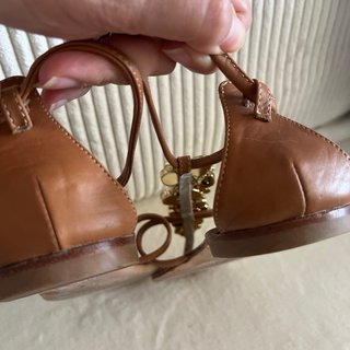 Sandalias Piel Joya Marrón