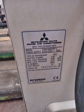 Unidad Exterior Mitsubishi Daiya SRC328CENF-L