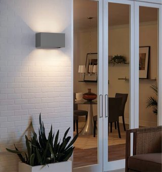 2 Aplique Pared Klighten 24W Interior/Exterior